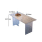 Juego de comedor moderno, mesa de comedor rectangular de piedra de 1/5 piezas para comedor y cocina
