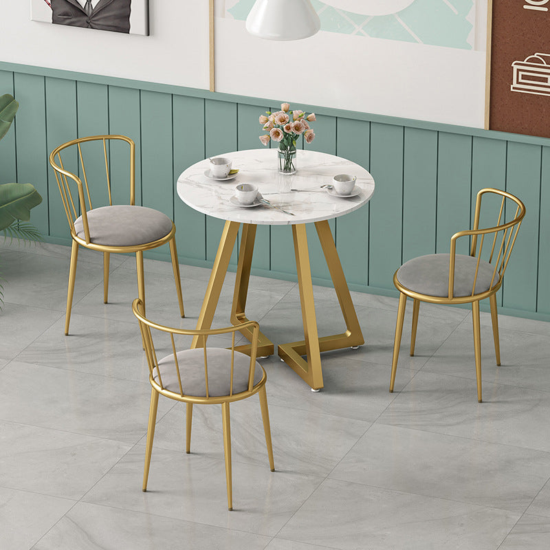 Glam Stone Eetset Rond 1/2/3/4/5-delige Eetset voor thuisgebruik