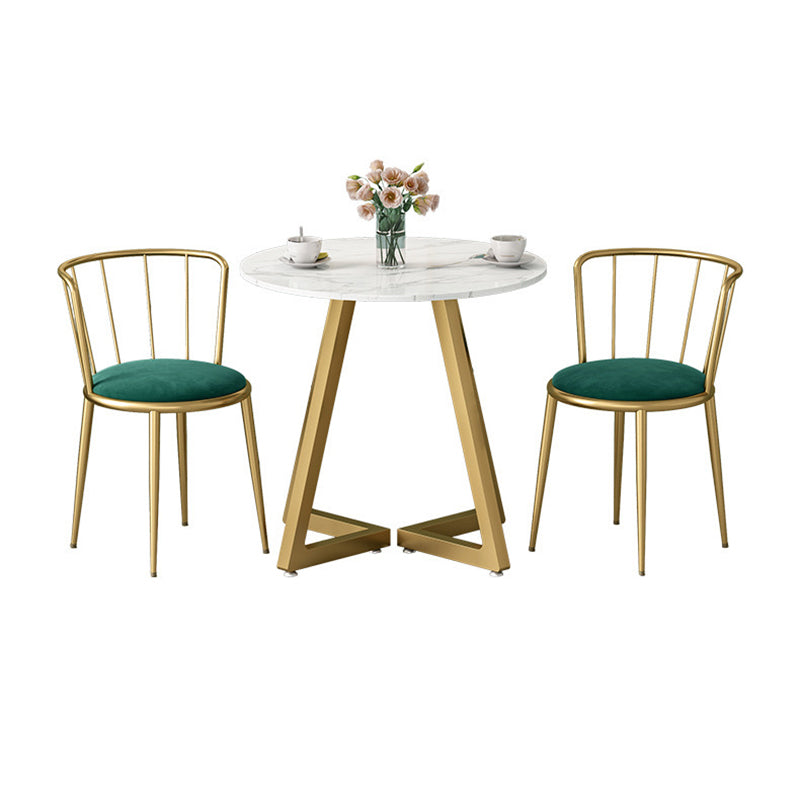 Glam Stone Eetset Rond 1/2/3/4/5-delige Eetset voor thuisgebruik