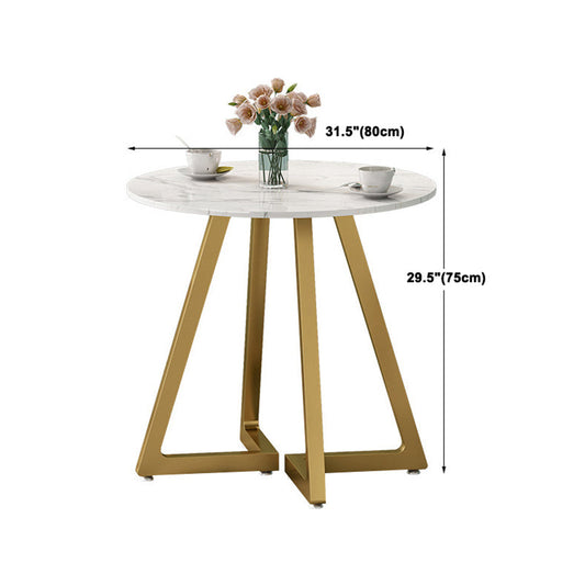 Glam Stone Dining Set Round 1/2/3/4/5 Piezas de comedor para uso en el hogar