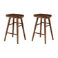 Solid Wood Armless Bar Chair Modern Backless Footrest Bar Stool