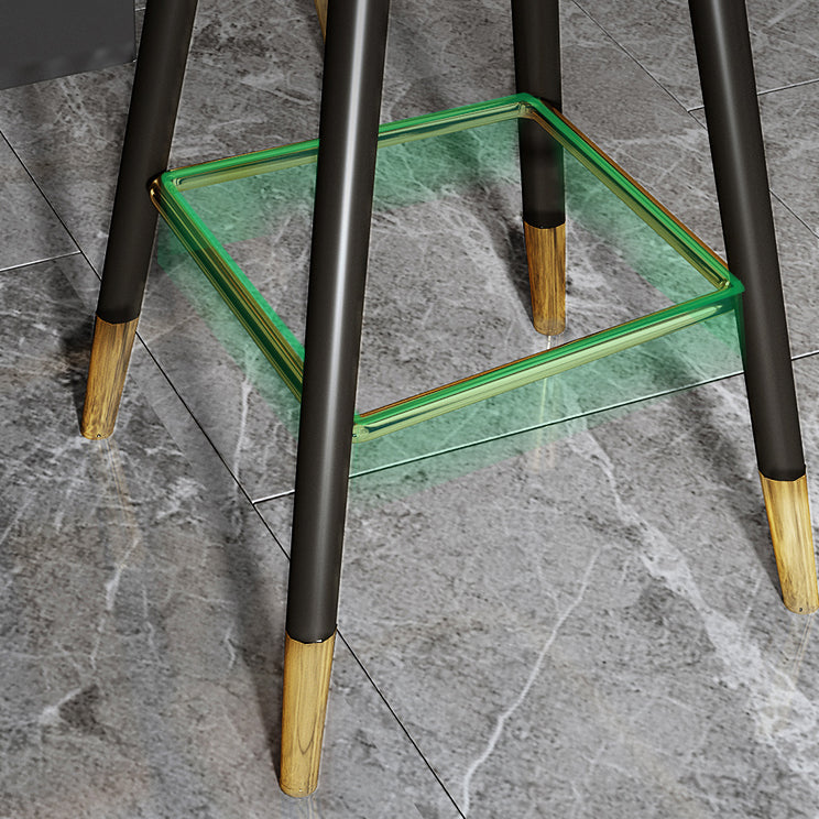 Modern Swivel Home Bar Stool Matte Finish Leather Armed Stool Clearhalo 'Bar Furniture' 'Bar Stools' 'bar_stools' 'furn' 'furn_bar_stools' 'Furniture' 'Kitchen & Dining Furniture' 5871189