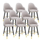 Modern Swivel Home Bar Stool Matte Finish Leather Armed Stool Grey 8 Piece Set Short Stool(22"H) Clearhalo 'Bar Furniture' 'Bar Stools' 'bar_stools' 'furn' 'furn_bar_stools' 'Furniture' 'Kitchen & Dining Furniture' 5871221