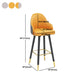 Modern Swivel Home Bar Stool Matte Finish Leather Armed Stool Clearhalo 'Bar Furniture' 'Bar Stools' 'bar_stools' 'furn' 'furn_bar_stools' 'Furniture' 'Kitchen & Dining Furniture' 5871234
