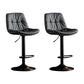 Swivel and Adjustable Bar Chair Modern Faux Leather Armless Bar Chair Grey 2 Piece Set Clearhalo 'Bar Furniture' 'Bar Stools' 'bar_stools' 'furn' 'furn_bar_stools' 'Furniture' 'Kitchen & Dining Furniture' 5871247
