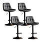Swivel and Adjustable Bar Chair Modern Faux Leather Armless Bar Chair Grey 4 Piece Set Clearhalo 'Bar Furniture' 'Bar Stools' 'bar_stools' 'furn' 'furn_bar_stools' 'Furniture' 'Kitchen & Dining Furniture' 5871250