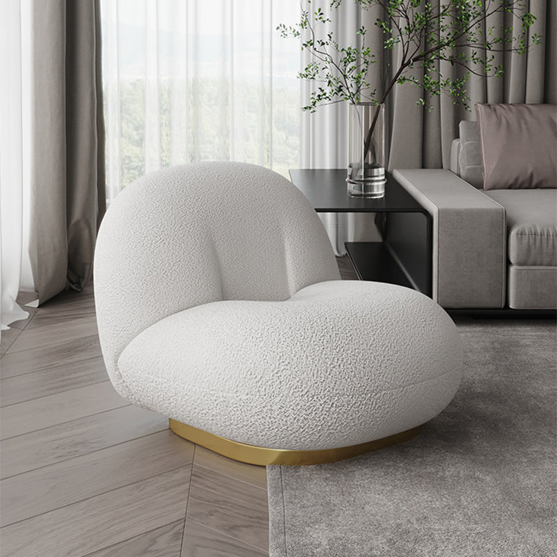 Moderne 1-zitplaat wollen bank 25.59 "H armloze bank voor woonkamer