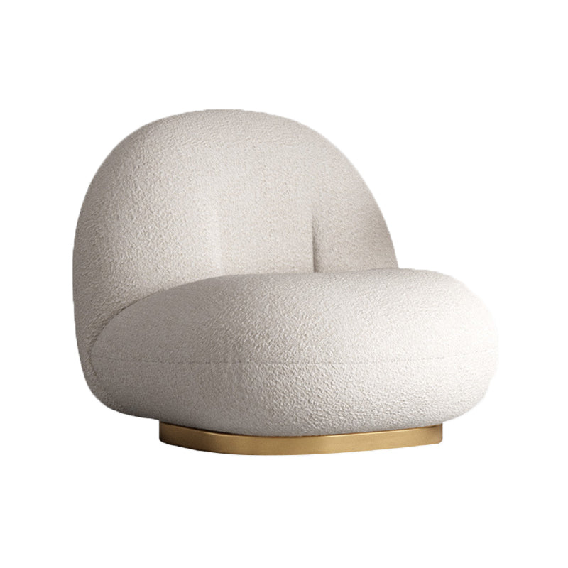 Moderne 1-zitplaat wollen bank 25.59 "H armloze bank voor woonkamer