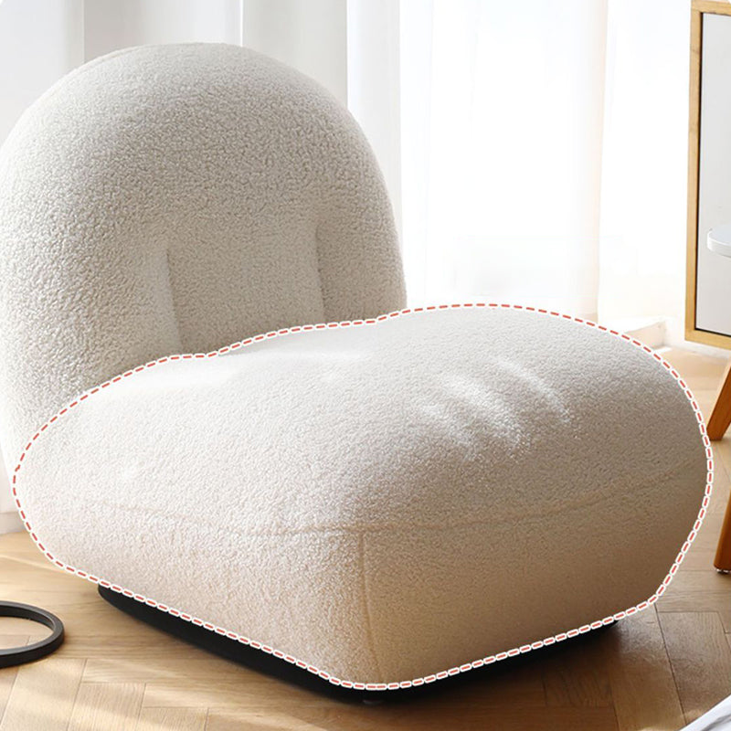 Moderne 1-zitplaat wollen bank 25.59 "H armloze bank voor woonkamer