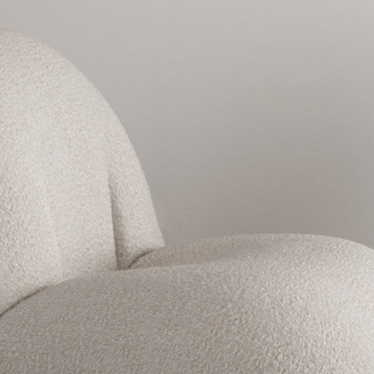 Modern 1-seater Wool Sofa 25.59" H Armless Sofa for Living Room