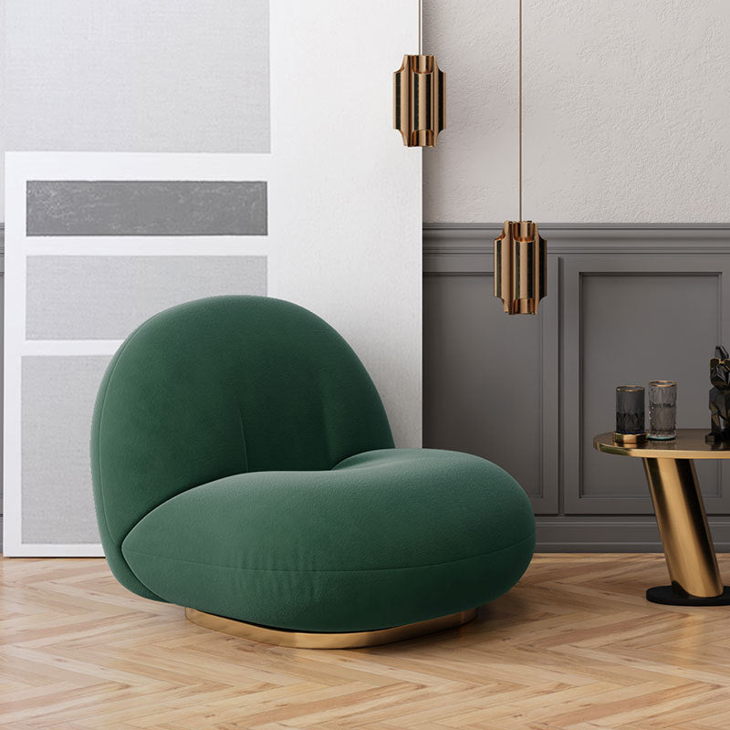 Moderne 1-zitplaat wollen bank 25.59 "H armloze bank voor woonkamer