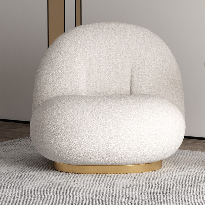 Moderne 1-zitplaat wollen bank 25.59 "H armloze bank voor woonkamer