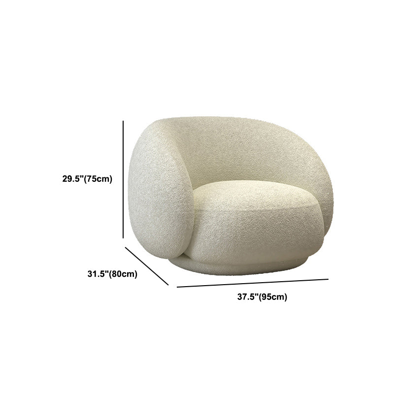 White Contemporary Curved Sofa Wool Tuxedo Arm Sofa for Living Room Clearhalo 'furn' 'furn_sofas' 'Furniture' 'Living Room Furniture' 'Sofa' 'sofas' 5871753