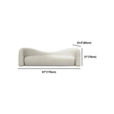 White Contemporary Curved Sofa Wool Tuxedo Arm Sofa for Living Room Clearhalo 'furn' 'furn_sofas' 'Furniture' 'Living Room Furniture' 'Sofa' 'sofas' 5871754