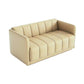 Moderner Kunstleder-Sofa 2-Sitzer-Kissen-Back-Liebesseat