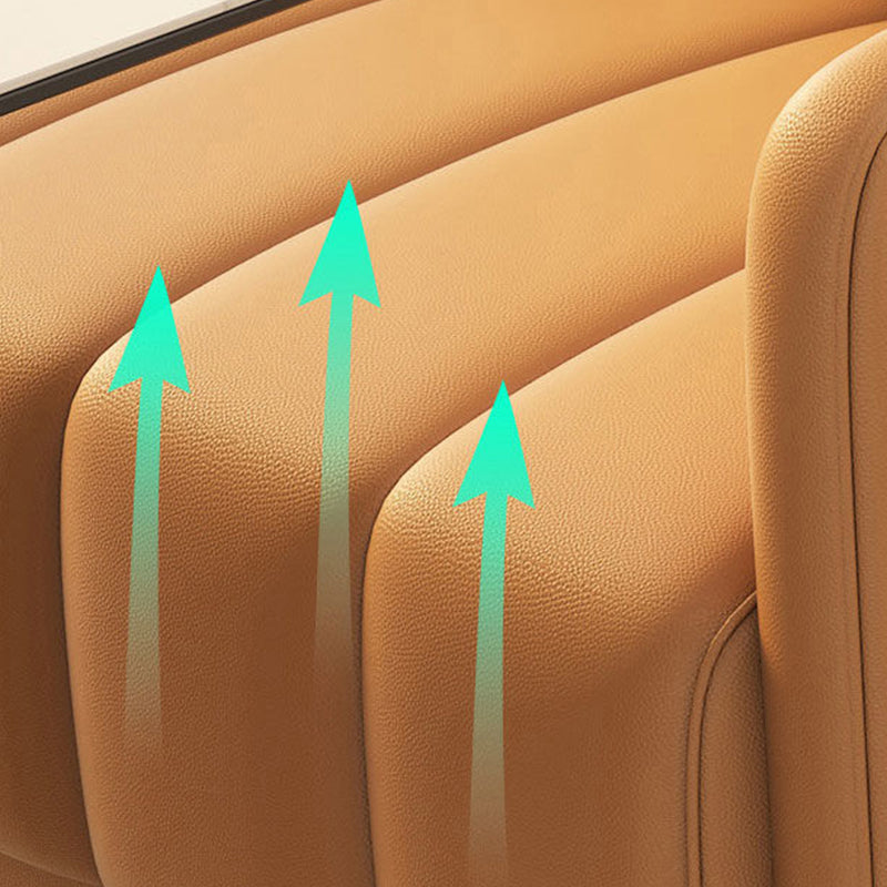 Moderner Kunstleder-Sofa 2-Sitzer-Kissen-Back-Liebesseat