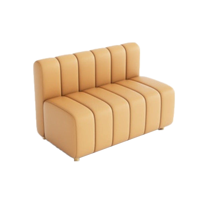 Moderner Kunstleder-Sofa 2-Sitzer-Kissen-Back-Liebesseat
