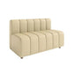 Moderner Kunstleder-Sofa 2-Sitzer-Kissen-Back-Liebesseat