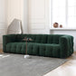 3/4-Seater Biscuit Back Sofa Modern Dark Green Tuxedo Arm Sofa