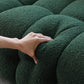 3/4-Seater Biscuit Back Sofa Modern Dark Green Tuxedo Arm Sofa
