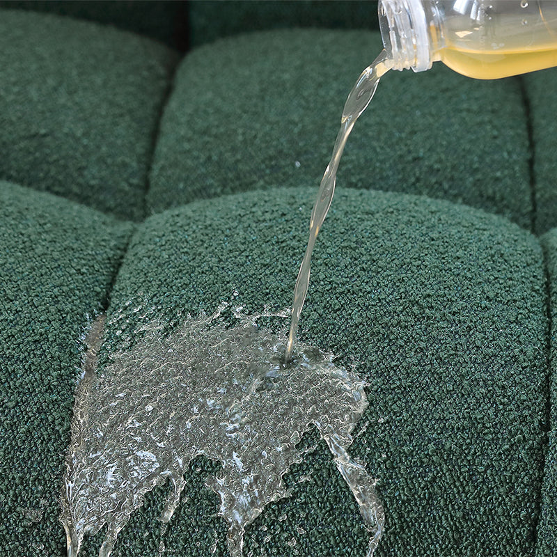 3/4-Seater Biscuit Back Sofa Modern Dark Green Tuxedo Arm Sofa