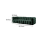 3/4-Seater Biscuit Back Sofa Modern Dark Green Tuxedo Arm Sofa