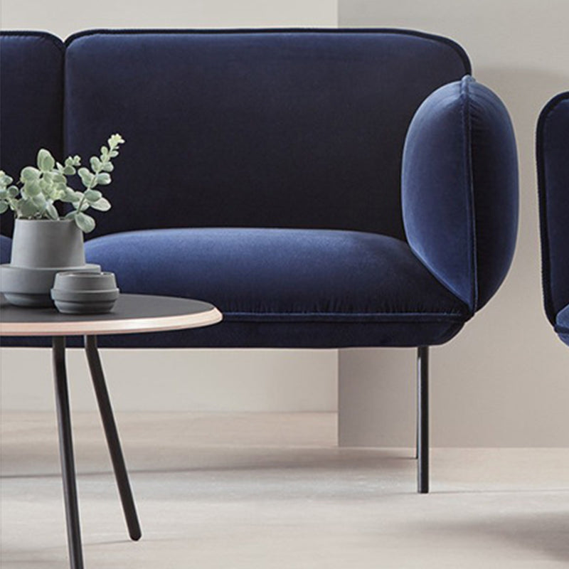 1/2-Seater Modern Minimalist Sofa Square Arm Loveseat - 30.7" D Clearhalo 'furn' 'furn_sofas' 'Furniture' 'Living Room Furniture' 'Sofa' 'sofas' 5871918