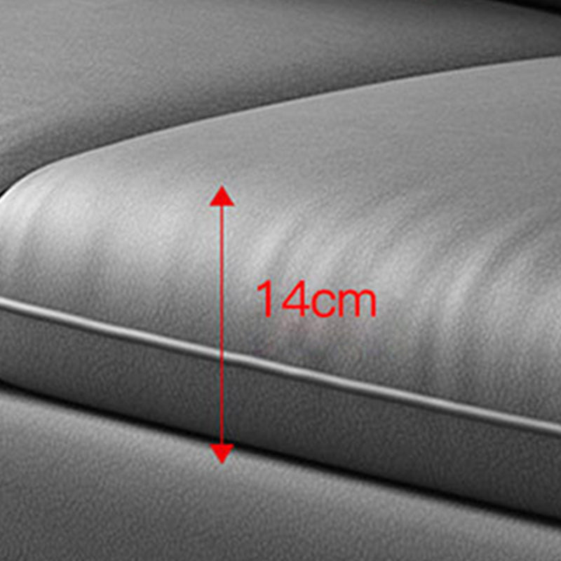 Sezionali in pelle finta con braccio top e cuscino