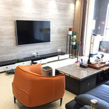 Contemporary Bonded Leather Arms Included Flared Arms Accent Armchair