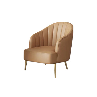 nordic Arms Included Gold Base Basic Four Leg Accent Armchair