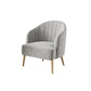 nordic Arms Included Gold Base Basic Four Leg Accent Armchair