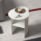 Mid-Century Modern Iron Coffee Table Pedestal Cocktail Table for Living Room White Clearhalo 'Coffee & Accent Tables' 'Coffee Tables' 'coffee_tables' 'furn' 'furn_coffee_tables' 'Furniture' 'Living Room Furniture' 5872346