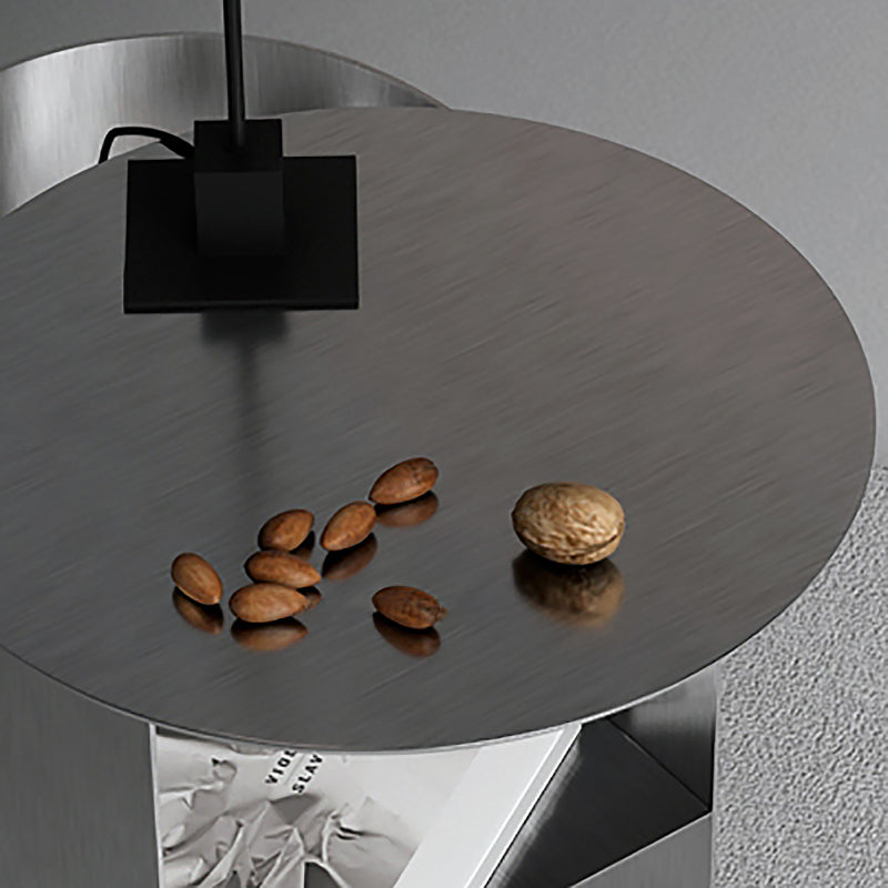 Mid-Century Modern Iron Coffee Table Pedestal Cocktail Table for Living Room Clearhalo 'Coffee & Accent Tables' 'Coffee Tables' 'coffee_tables' 'furn' 'furn_coffee_tables' 'Furniture' 'Living Room Furniture' 5872351