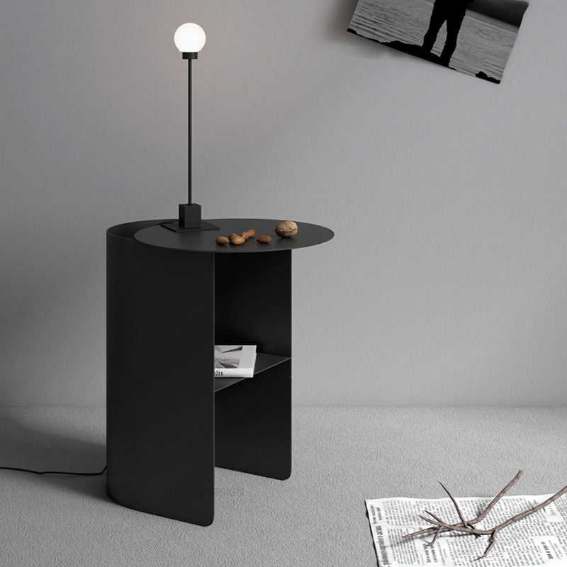 Mid-Century Modern Iron Coffee Table Pedestal Cocktail Table for Living Room Clearhalo 'Coffee & Accent Tables' 'Coffee Tables' 'coffee_tables' 'furn' 'furn_coffee_tables' 'Furniture' 'Living Room Furniture' 5872359