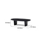 Modern Black Solid Wood Coffee Table with Wooden Base Bunching Tables Clearhalo 'Coffee & Accent Tables' 'Coffee Tables' 'coffee_tables' 'furn' 'furn_coffee_tables' 'Furniture' 'Living Room Furniture' 5872370
