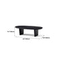 Modern Black Solid Wood Coffee Table with Wooden Base Bunching Tables Clearhalo 'Coffee & Accent Tables' 'Coffee Tables' 'coffee_tables' 'furn' 'furn_coffee_tables' 'Furniture' 'Living Room Furniture' 5872375