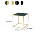 Glam Frame Coffee Table Slate Square Cocktail Table for Living Room Clearhalo 'Coffee & Accent Tables' 'Coffee Tables' 'coffee_tables' 'furn' 'furn_coffee_tables' 'Furniture' 'Living Room Furniture' 5872401