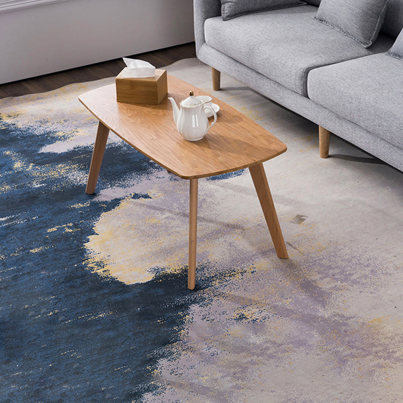 Contemporary Style Coffee Cocktail Table 4 Legs Solid Wood Coffee Table Clearhalo 'Coffee & Accent Tables' 'Coffee Tables' 'coffee_tables' 'furn' 'furn_coffee_tables' 'Furniture' 'Living Room Furniture' 5872423