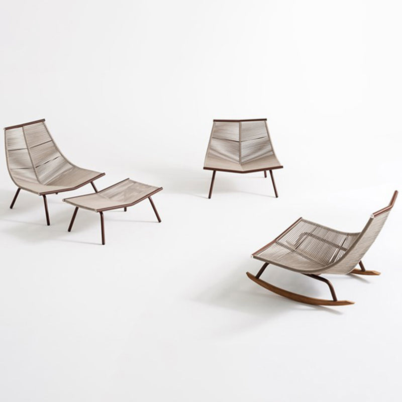 Modern Style Rocking Chair Metal Frame Wicker Spindle Rocker Chair with Light Legs Clearhalo 'Chairs & Seating' 'furn' 'furn_rocking_chairs' 'Furniture' 'Living Room Furniture' 'Rocking Chairs' 'rocking_chairs' 5872745