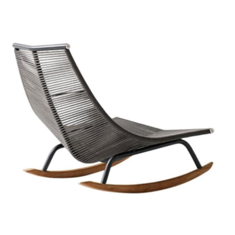 Modern Style Rocking Chair Metal Frame Wicker Spindle Rocker Chair with Light Legs Dark Gray Clearhalo 'Chairs & Seating' 'furn' 'furn_rocking_chairs' 'Furniture' 'Living Room Furniture' 'Rocking Chairs' 'rocking_chairs' 5872746