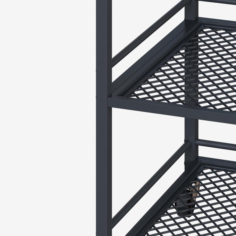 Modern Style Metal Prep Table 31.5"H Rolling Wood Prep Table with Open Storage Clearhalo 'furn' 'furn_kitchen_islands_carts' 'Furniture' 'Kitchen & Dining Furniture' 'Kitchen Islands & Carts' 'kitchen_islands_carts' 5873119