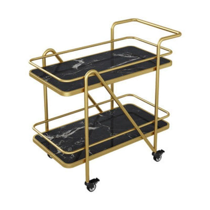 32.28" High Modern Prep Table Rolling Stone Prep Table for Dining Room