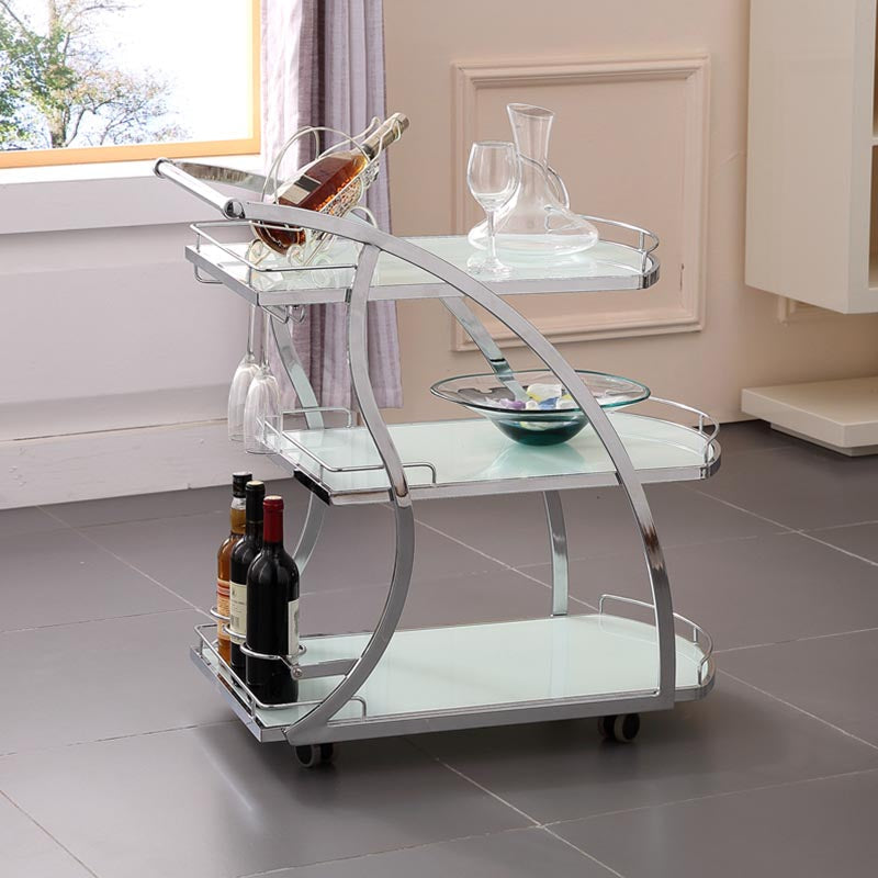 32.68" High Modern Prep Table Rolling Metal Prep Table for Home Clearhalo 'furn' 'furn_kitchen_islands_carts' 'Furniture' 'Kitchen & Dining Furniture' 'Kitchen Islands & Carts' 'kitchen_islands_carts' 5873294