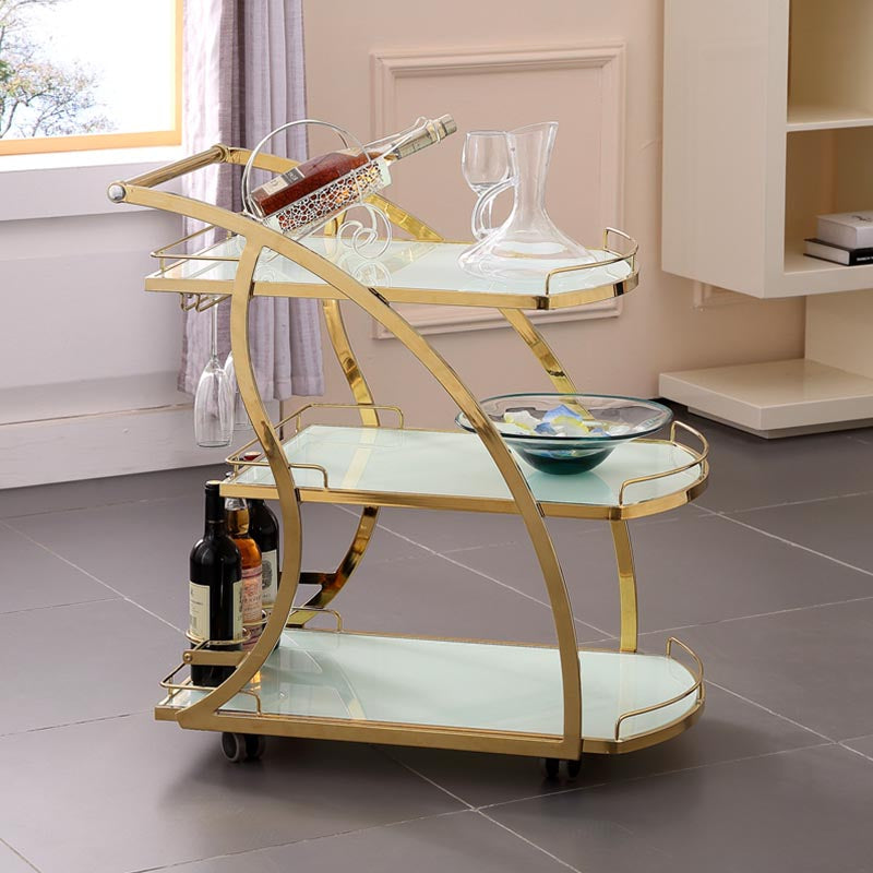 32.68" High Modern Prep Table Rolling Metal Prep Table for Home Clearhalo 'furn' 'furn_kitchen_islands_carts' 'Furniture' 'Kitchen & Dining Furniture' 'Kitchen Islands & Carts' 'kitchen_islands_carts' 5873299