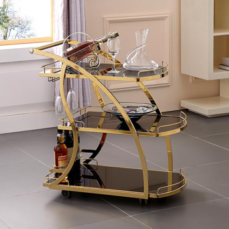 32.68" High Modern Prep Table Rolling Metal Prep Table for Home Clearhalo 'furn' 'furn_kitchen_islands_carts' 'Furniture' 'Kitchen & Dining Furniture' 'Kitchen Islands & Carts' 'kitchen_islands_carts' 5873301