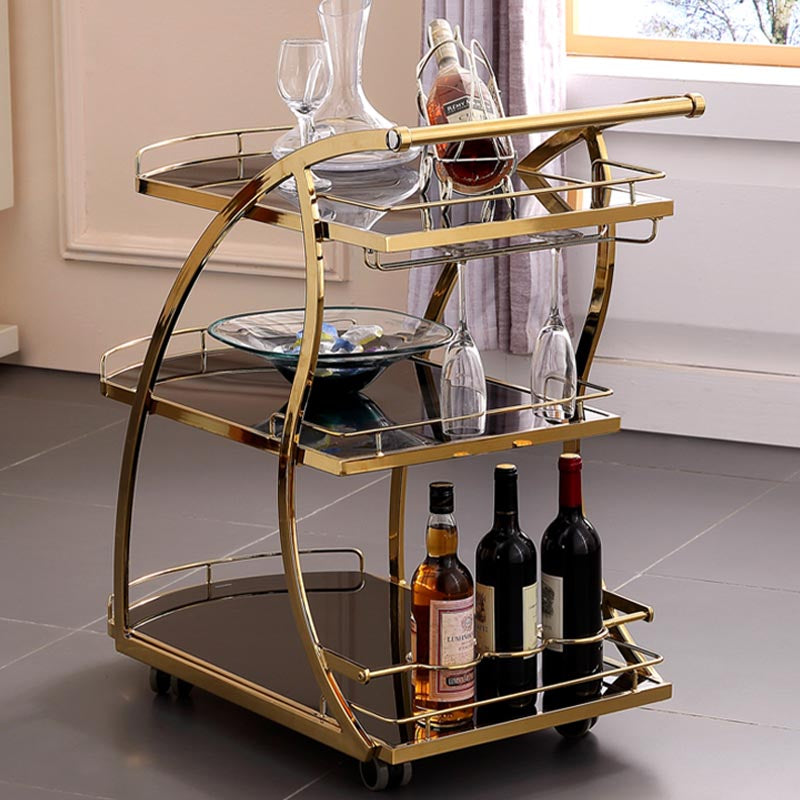 32.68" High Modern Prep Table Rolling Metal Prep Table for Home Clearhalo 'furn' 'furn_kitchen_islands_carts' 'Furniture' 'Kitchen & Dining Furniture' 'Kitchen Islands & Carts' 'kitchen_islands_carts' 5873310
