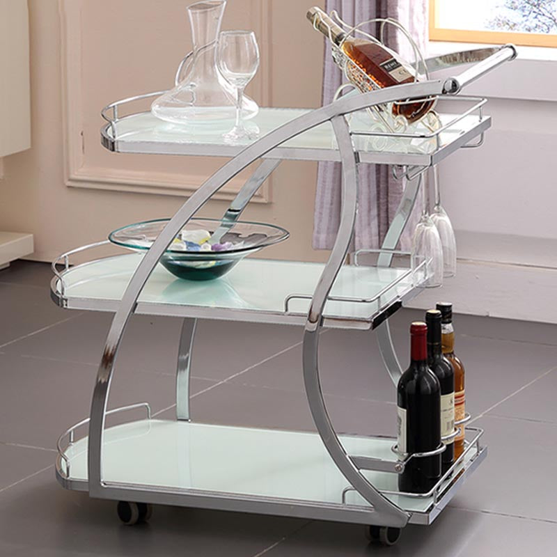 32.68" High Modern Prep Table Rolling Metal Prep Table for Home Clearhalo 'furn' 'furn_kitchen_islands_carts' 'Furniture' 'Kitchen & Dining Furniture' 'Kitchen Islands & Carts' 'kitchen_islands_carts' 5873312