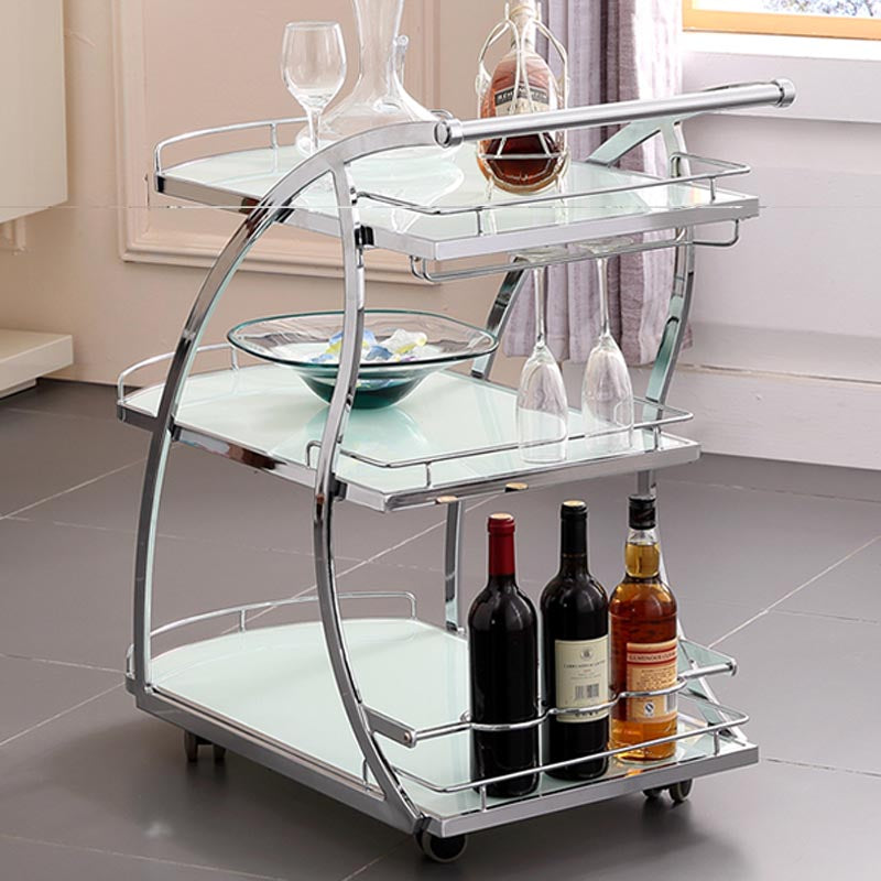 32.68" High Modern Prep Table Rolling Metal Prep Table for Home Clearhalo 'furn' 'furn_kitchen_islands_carts' 'Furniture' 'Kitchen & Dining Furniture' 'Kitchen Islands & Carts' 'kitchen_islands_carts' 5873313