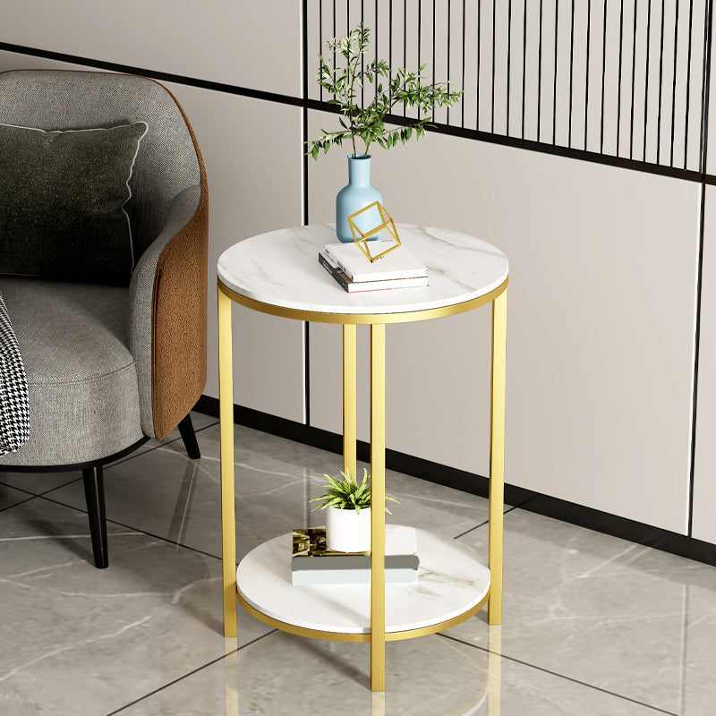 Tabla de estado de pizarra minimalista Tabla de extremo 4 Legs Tabla a la altura de las patas para la sala de estar