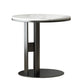 Minimalist Slate Side End Table Pedestal Side End Table for Living Room